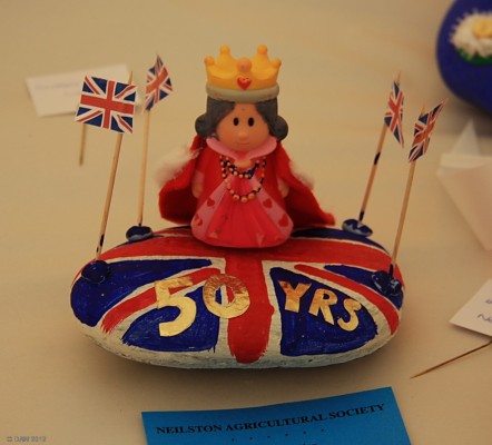 2012, Home craft
I'm not sure if the entrant just got the number of years wrong or if this was re-cycled from the Golden Jubilee, its the taking part that counts anyway.
