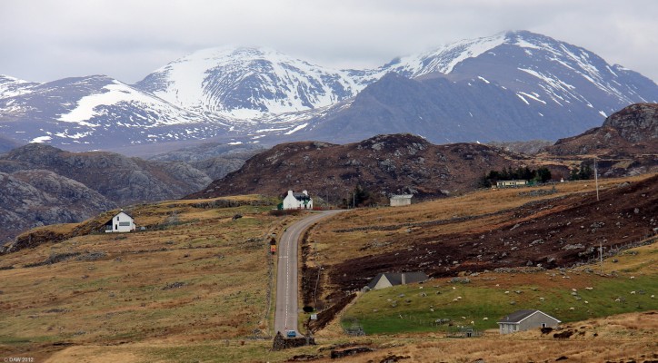 Near Ardessie, Little Loch Broom
Looking West from the south shore of Little Loch Broom. [url=http://www.streetmap.co.uk/map.srf?X=204565&Y=889960&A=Y&Z=120/] Map location. [/url]
