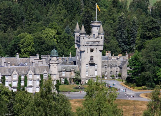Balmoral Castle
A view of Balmoral Castle from the hill opposite.  [url=http://streetmap.co.uk/map?X=325616&Y=794567&A=Y&Z=120/] Map location. [/url]
