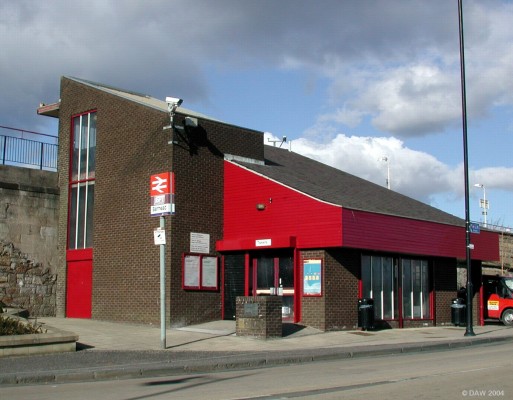 Barrhead Railway Station
This building replaced the original sandstone building some time in 1970's I think.  When I was at school the station master was nicknamed Stalin due to a striking resemblance, I also seem to remember it was a challenge to run through the tunnel under the lines without him hitting you.
