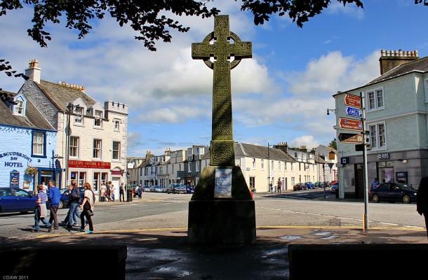 Selkirk memorial Cross, Kirkcudbright
The Celtic Cross in Kirkcudbright erected to commemorate the Earl of Selkirk, Dunbar James, who died in 1885.  [url=http://www.streetmap.co.uk/map.srf?X=268449&Y=551027&A=Y&Z=115/] Map location. [/url]
