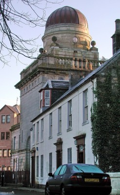 Coats Astronomical Observatory
The observatory was built in 1883 and funded by Thomas Coats of the local Thread Mills.  Today it is still in use by the Renfrew Astronomical Society and is open to the public one day a week.
