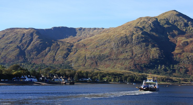 The Corran Ferry
Unlike most ferries in the Highlands this one is run by the Highland regional Council.  It is located just north of the ballachulish Bridge and crosses Loch Linnhe at the Corran Narrows. [url=http://streetmap.co.uk/map.srf?X=202134&Y=763535&A=Y&Z=120/] Map location. [/url]
