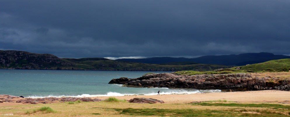 Cove Beach, Loch Ewe
Apart from myself there seems to have been only one other brave soul on Cove beach but that's one of the good things about beaches on the North West coast, they are never very busy, even on a sunny day. [url=http://streetmap.co.uk/map.srf?X=181453&Y=888512&A=Y&Z=120/] Map location. [/url]
