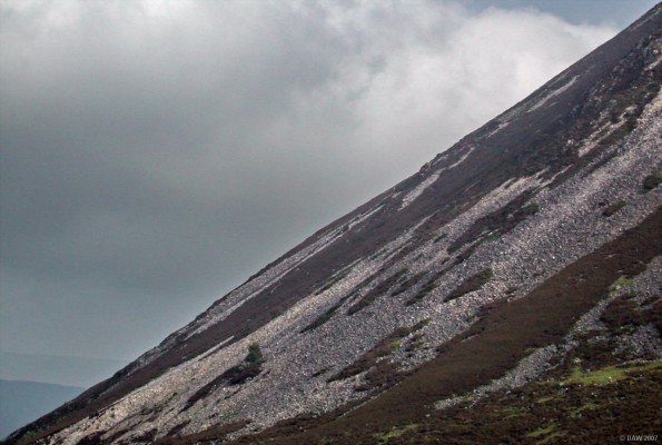 Creag an t-Sean Ruigh
The rather steep sides of Creag an t-Sean Ruigh as seen from the A93 road near the Cairnwell pass.  [url=www.multimap.com/map/browse.cgi?lat=56.9092&lon=-3.4057&scale=25000&icon=x/]Map location[/url]
