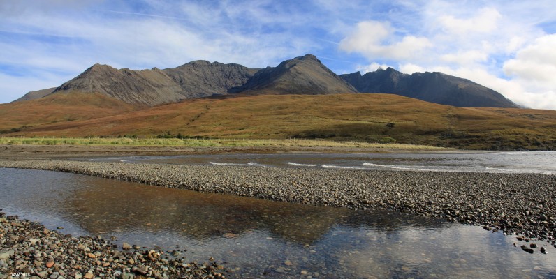 The Cuillins from Loch Brittle
A view of the Cuillin mointains from the shore of Loch Brittle. [url=http://streetmap.co.uk/map.srf?X=140925&Y=820497&A=Y&Z=120/] Map location. [/url]
