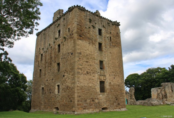 David's Tower, Spynie Palace
This tower is the largest part of Spynie Palace still standing.  By volume it is the largest of all medieval towers found in Scotland.  [url=http://streetmap.co.uk/map.srf?X=323101&Y=865848&A=Y&Z=120/] Map location. [/url]
