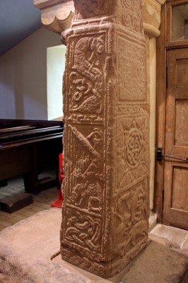 The Dupplin Cross, Dunning
A close up view of the carvings on the Dupplin Cross.  The Pictish cross dates from 800AD and can be seen inside St Serf's Church, Dunning.
