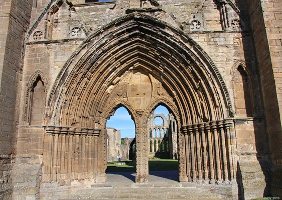 Elgin Cathedral
The entrance to the ruins of Elgin Cathedral, the oldest parts of the Cathedral date from the early 13th century.  [url=http://www.streetmap.co.uk/map.srf?X=322218&Y=863035&A=Y&Z=115/] Map location. [/url]
