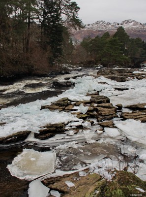 Falls of Dochart, Killin
The falls of Dochart after a very cold spell in 2010, notice the large chunks of ice. [url=http://www.streetmap.co.uk/map.srf?X=257065&Y=732350&A=Y&Z=120/] Map location. [/url]
