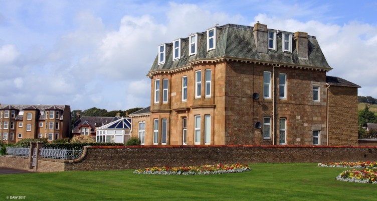 The former Vanduara Hotel, Largs
Today this building is flats, but in June 1943 it was the Vanduara Hotel.  It, along with the much larger and now demolished Hollywood Hotel was taken over by Combined operations and used as a location for planning of the D-Day landings the following year.  [url=http://streetmap.co.uk/map.srf?X=220071&Y=660211&A=Y&Z=115/] Map location. [/url]
