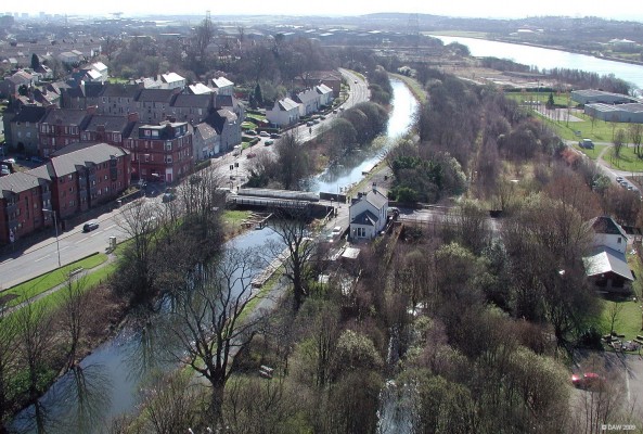 The Forth & Clyde Canal
Looking east over the Forth & Clyde Canal at Old Kilpatrick.  [url=http://www.streetmap.co.uk/map.srf?X=246567&Y=672622&A=Y&Z=115/] Map location. [/url]
