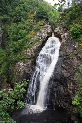 Falls of Foyers
Located on the east side of Loch Ness the falls drop about 165ft.  The amount of water on the falls has apparently been reduced since 1895 when an aluminium smelting plant was built and used the water for generating electricity, that has sine closed but the River Foyers is now part of a pumped-storage Hydro Scheme. [url=http://streetmap.co.uk/map.srf?X=249692&Y=820421&A=Y&Z=120/] Map location. [/url]

