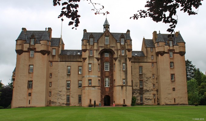 Fyvie Castle, Aberdeenshire
The oldest parts of the castle date from the 13th century.  Fyvie was the site of an open air court held by Robert the Bruce but after 1390 it ceased being a Royal stronghold and fell in to the possession of 5 successive families.  Each new owner added a towesr, the last one being built in 189 by the Leith family. [url=http://streetmap.co.uk/map.srf?X=376355&Y=839247&A=Y&Z=120/] Map location. [/url]
