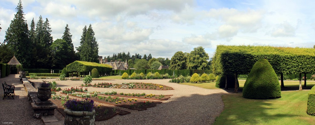 The Italian Garden, Glamis Castle
