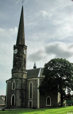 The High Church, Johnstone
Built in 1792 with an elongated octagonal outline.  The needle sprire was added in 1823.  [url=http://www.streetmap.co.uk/idmap.srf?X=242605&Y=662985&A=Y&Z=110/] Map location. [/url]

