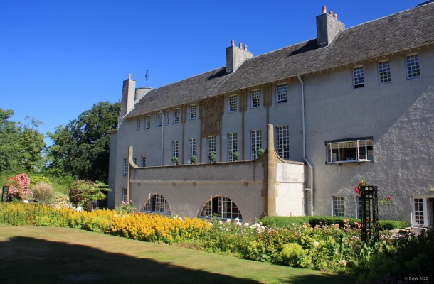 House for an Art Lover, Bellahouston Park, Glasgow
Based on a 1901 design by Charles Rennie Mackintosh.  Construction started in 1989 and the house was opened in 1996 as an arts venue with a Cafe.
