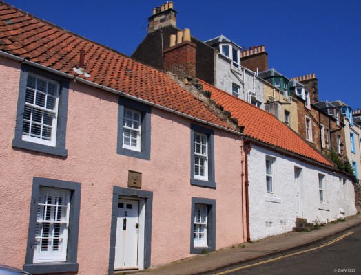 Houses in St Monans, Fife coast
