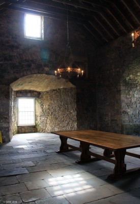 Inside the south tower, Blackness Castle
The large hall in the south tower at Blackness Castle, this part of the castle dates mostly from the 16th century.  During its time as an ammunition stores the hall was divided in to smaller rooms but was restored to its original layout. [url=http://streetmap.co.uk/map.srf?X=305555&Y=680259&A=Y&Z=115/] Map location. [/url]
