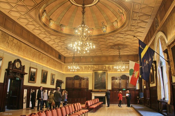 Inside the Glasgow Trades Hall
