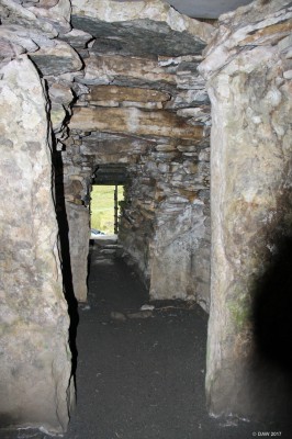 Inside the Long Cairn, Camster
Looking out to the entrance from inside one of the two chambers in the Long Cairn at Camster.  It was built around 5,000 years ago and was party reconstructed in the 20th century.  When first excavated human and animal bones were found inside the chamber.  [url=http://streetmap.co.uk/map.srf?X=326001&Y=944210&A=Y&Z=115/] Map location. [/url]
