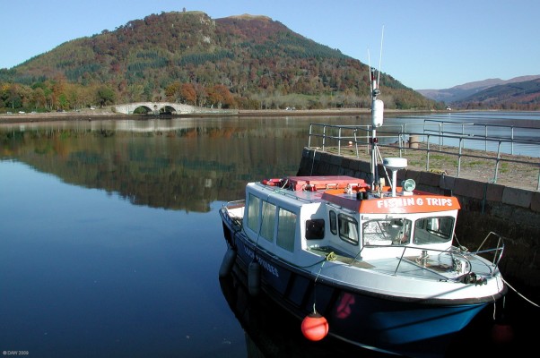 Inveraray Pier, Autumn
Looking out over Loch Shira from Inveraray Pier.  [url=http://www.streetmap.co.uk/map.srf?X=209665&Y=708595&A=Y&Z=120/] Map location. [/url]
