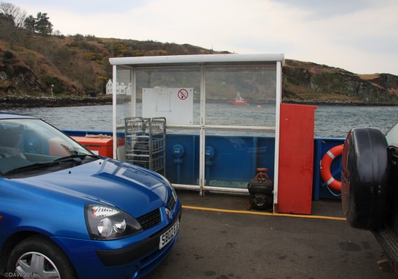 Passenger accomodation on the Jura ferry
You might not want to be a foot passenger on a stormy wet day on the Jura ferry, but you only have to endure the elements for about 10 minutes.
