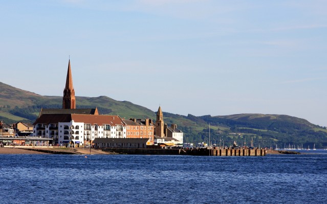 The old Pier, Largs
The old stone Pier in 2008 before it was replaced by a larger concrete one for the new ferry in 2009.  [url=http://www.streetmap.co.uk/map.srf?X=219944&Y=660321&A=Y&Z=110/] Map location. [/url]
