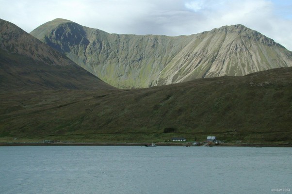 Loch Ainort, Isle of Skye
Over looking Loch Ainort with the sun on the Glamaig mountains, the highest on the left is 775m. [url=www.multimap.com/map/browse.cgi?lat=57.3602&lon=-6.4257&scale=25000&icon=x/]Map location[/url]
