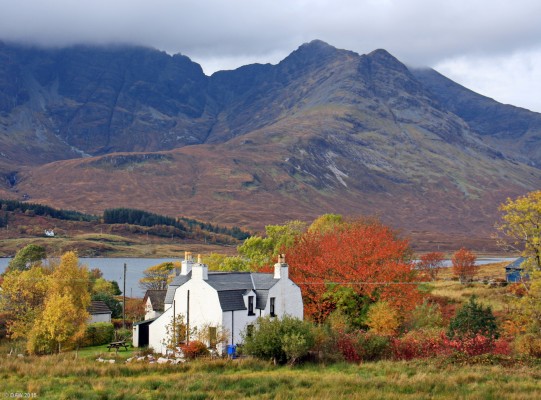 Strathaird, Isle of Skye
An Autumn view looking from Torrin over Loch Slappin towards the Strathaird area of Skye. [url=http://www.streetmap.co.uk/map.srf?X=157761&Y=820755&A=Y&Z=120&ax=157790&ay=820865/] Map location. [/url]
