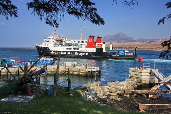 M.V. Hebridean Isle, Port Askaig
M.V. Hebridean Isles arriving at Port Askaig on Islay.  The Paps of Jura can be seen in the back ground.  [url=http://www.streetmap.co.uk/map.srf?X=143162&Y=669245&A=Y&Z=120/] Map location. [/url]
