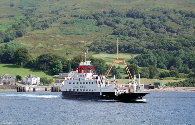 MV Loch Dunvegan
MV Loch Dunvegan making the short hop between Colintraive and Rhubodach on the Island of Bute.  She was built in 1991 by Ferguson Shipbuilders of Port Glasgow and can carry up to 36 cars and 200 passangers.
