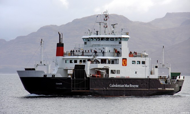 M.V. Coruisk, Armadale, Skye
M.V. Coruisk approaching Armadale.  Built in 2003 by Appledore in Devon, she can carry 250 passengers and up to 40 cars at 14kts.  In summer she does the Mallaig to Armadale crossing and in winter can be found on the Clyde between Wemyss Bay and Rothesay.  [url=http://www.streetmap.co.uk/map.srf?X=164072&Y=803821&A=Y&Z=120/] Map location. [/url]

