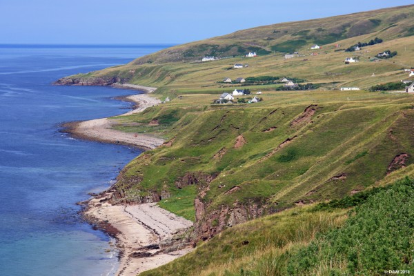 Melvaig
Looking towards Melvaig, the last house you see here is where the public road ends but it carries on another few miles to the lighthouse at Ruhba Reidh.  on this day I wasn't brave enough to go any further.  [url=http://streetmap.co.uk/map.srf?X=174199&Y=886014&A=Y&Z=126/] Map location. [/url]
