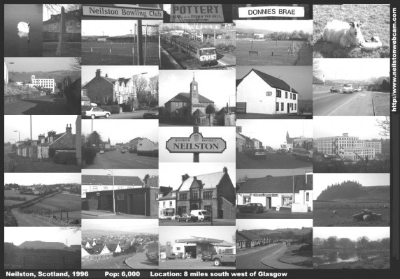 Neilston Montage, 1996
Taken in 1996 when digital cameras were still a novelty.... and also were black & white.
