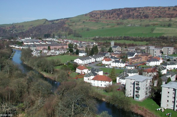 Old Kilpatrick
Over looking Old Kilpatrick from the Erskine Bridge.  [[url=http://www.streetmap.co.uk/map.srf?X=246545&Y=672637&A=Y&Z=115/] Map location. [/url]
