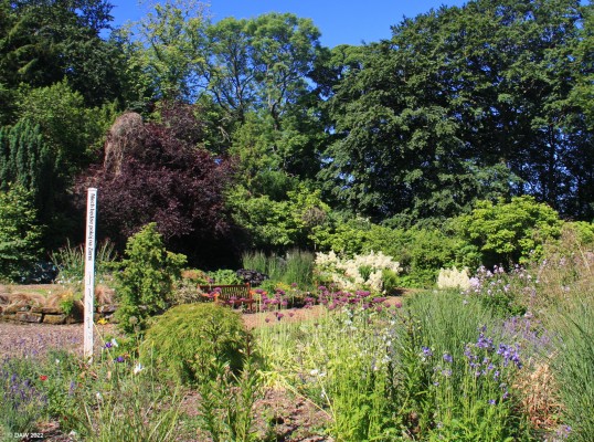 The walled Peace Garden, Barshaw Park, Paisley
