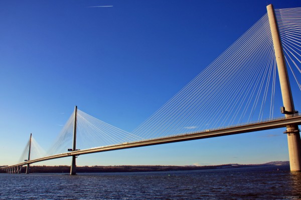 The Queensferry Crossing, December 2017
A view of the Queensferry Crossing from North Queensferry not long long aftre the bridged opened in 2017.  [url=http://streetmap.co.uk/map?X=312560&Y=680634&A=Y&Z=115/] Map location. [/url]
