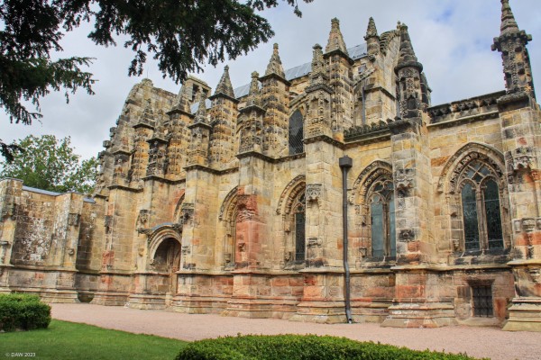 Rosslyn Chapel, 2018
A view of Rosslyn CHapel after the protective covering had been removed.  Built in the 15th century on a hill near the village of Roslin.  The architecture of the building is considered to among the finest in Scotland. [url=http://streetmap.co.uk/map?X=327498&Y=663075&A=Y&Z=115/] Map location. [/url]
