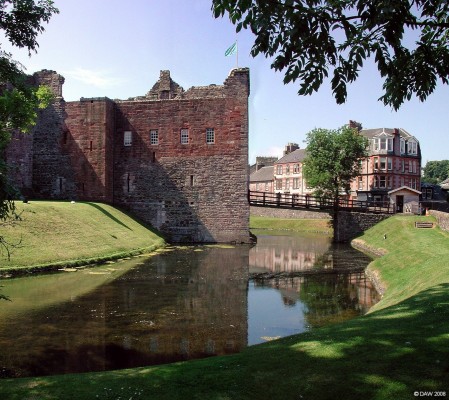 Rothesay Castle, Isle of Bute
The Castle dates from the early 1200's and was the favourite home of a number of Scottish Kings.  In 1685 it was attacked during a failed revolt against JamesVII/II by the Duke of Argyll.  [url=http://www.streetmap.co.uk/streetmap.dll?G2M?X=208500&Y=664500&A=Y&Z=3/]Map location. [/url]
