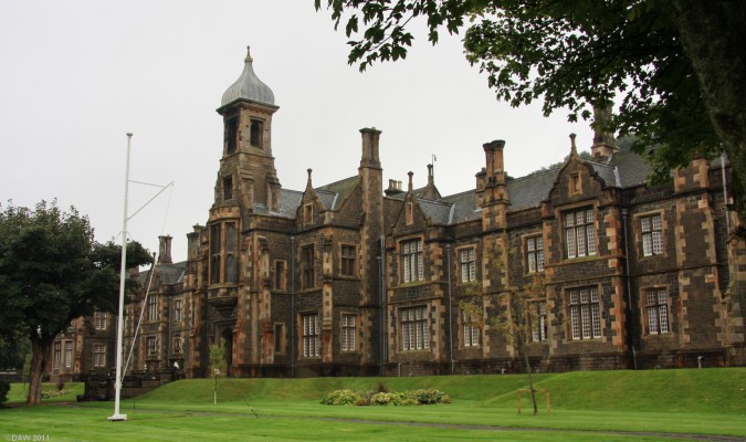 Sir Gabriel Wood's Mariners Home, Greenock
Founded by Sir Gabriel Wood, Commissary General, who was born in Greenock in 1776.  When he died in 1845 it was his wish that some of his estate be used to construct an 'Asylum' in Greenock for aged Master Mariners and Merchant Seamen.  The foundation stone was laid in 1850, eventually the Home passed into the ownership of the British Sailors Society and even today as a residential care home it is committed  to caring for elderly sea farers, their dependents and the local community.
