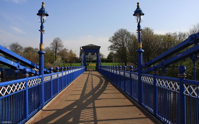St Andrew's Suspension Bridge, River Clyde, Glasgow
