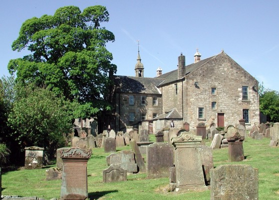 St Columba's Church & Graveyard, Stewarton
A view of the graveyard and rear of St Columba's Church. [url=http://www.streetmap.co.uk/map.srf?X=241905&Y=645690&A=Y&Z=115/] Map location. [/url]
