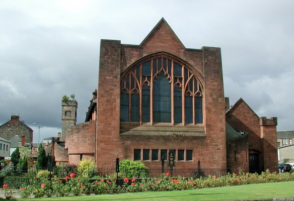 St Matthews Church of the Nazarene, Paisley
An unusual design of Church, built between 1905 and 1907 by Paisley achitect W. D. McLennan who was also a member of the congregation.  It is considered by many to be Scotland's best example of an Art Nouveau stle Church.  [url=http://www.streetmap.co.uk/map.srf?X=248440&Y=663680&A=Y&Z=120/] Map location. [/url]
