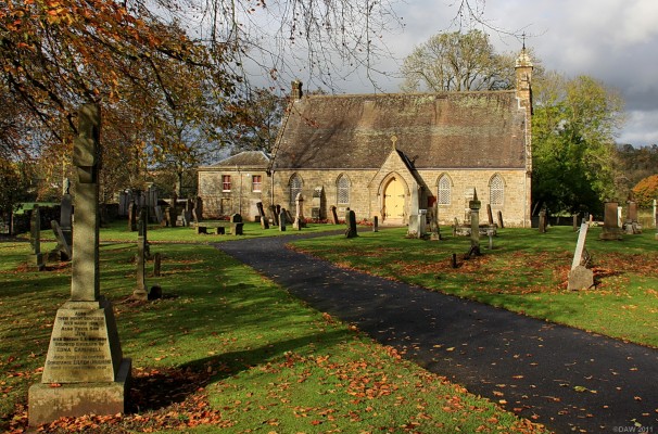 Stair Parish Church, Stair
Stair Parish Church, dating from 1864.  [url=http://www.streetmap.co.uk/map.srf?X=243940&Y=623555&A=Y&Z=120/] Map location. [/url]
