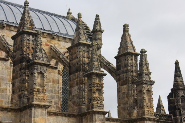 Stone carvings, Rosslyn Chapel
[url=http://streetmap.co.uk/map?X=327530&Y=663077&A=Y&Z=120/] Map location. [/url]

