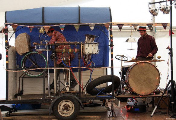 The Horsebox Orchestra, Neilston Powerdown 2010
'Music' from pedal power, all I can really say is they definately produced sounds.
