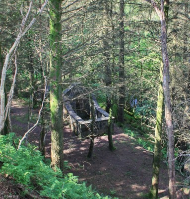 The Martyrs' Tomb, Barrhill, South Ayrshire
In 1665, by the side of Cross Water in Barrhill, John Murchie and Daniel Mieklewrick were found by soldiers to be in possession of Bibles  and were shot to death as Covenanters.  This grave is where they were buried, a short walk up the burn from the main street in Barrhill.  Unfortunately connifers trees have since been planted in the area making it difficult to see very well. [url=http://streetmap.co.uk/map.srf?X=223229&Y=581861&A=Y&Z=120/] Map location. [/url]
