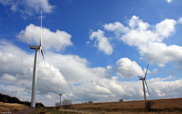 The Neilston Windfarm
The Neilston Windfarm was built in 2013. The plan was that the local community would benefit from an income over a period of 25 years.  However, in 2017 the Neilston Development Trust divested itself of its share in the scheme thus releasing 2 million pounds for local community projects.
