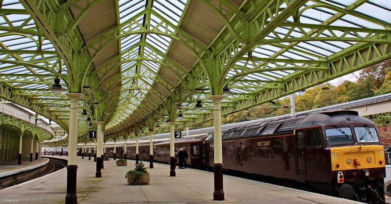 The Royal Scotsman, Wemyss Bay Station
The [url=http://www.belmond.com/royal-scotsman-train/] Royal Scotsman train [/url] awaits its wealthy passengers at Wemyss Bay station. 
